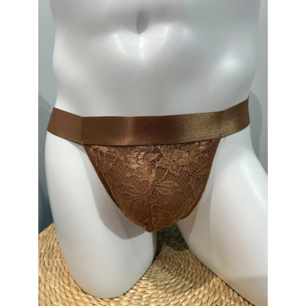 Cosabella Never Say Never Lace Jock Strap Men's TRE Nude Italy NEW Size S